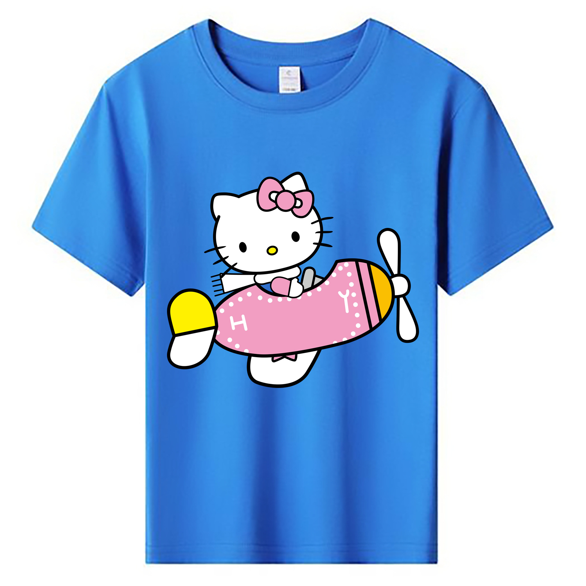 （画像用） Hello Kitty ハローキティ 綿100％キッズTシャツ（フロントプリント）